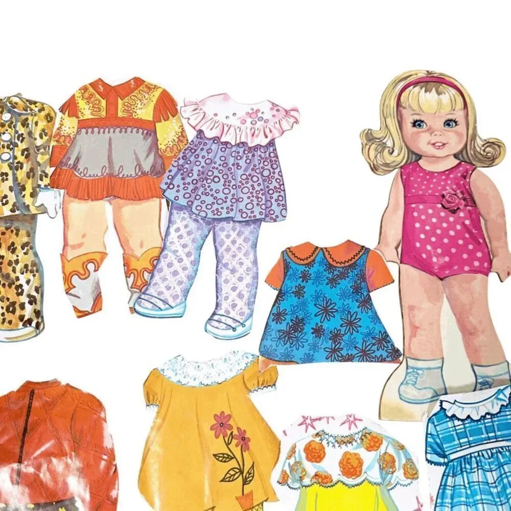 paper doll vintage swing